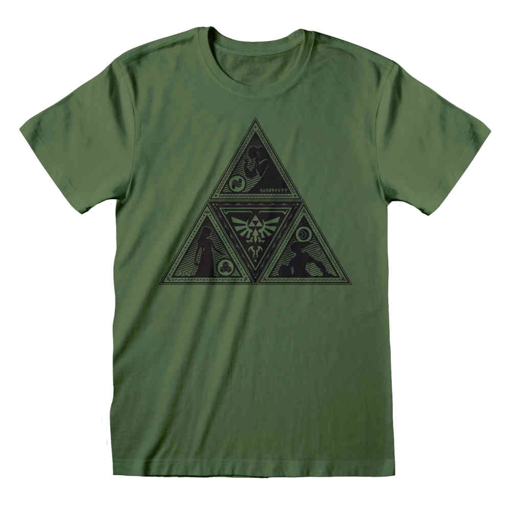 Nintendo The Legend Of Zelda - Triforce Deco Herren T-Shirt - Grün